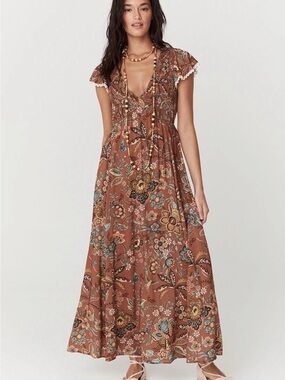 Spell Mojave Shirred Gown